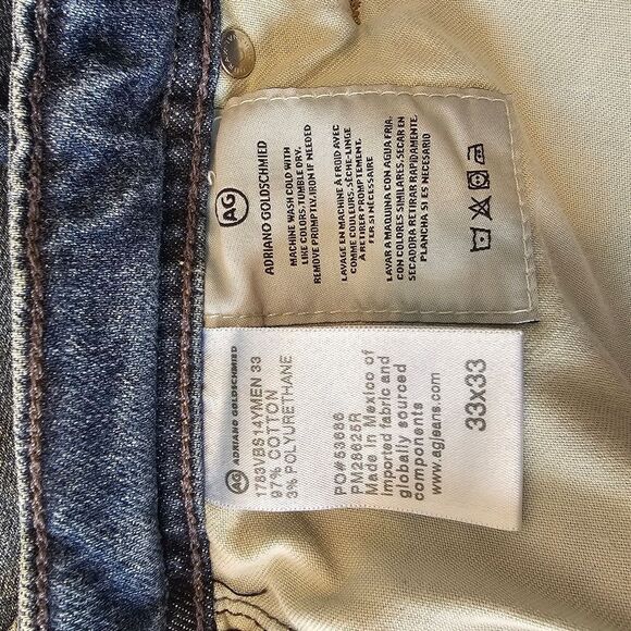 Mens AG Denim 360 Tellis Modern Slim 33 X 33 - Picture 5 of 5